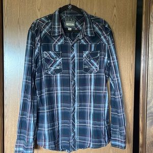 BKE plaid dress shirt
